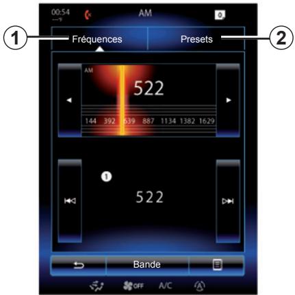 RENAULT R-Link2 (2015) - Sélectionner une gamme d'ondes - 1