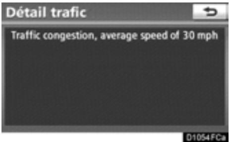 TOYOTA Highlander (2012) - INFORMATION ÉCRITE DE XM® NavTraffic - 3