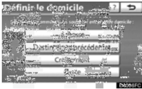 TOYOTA Highlander (2012) - — Définition de la “Domicile” - 4