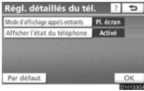 TOYOTA Highlander (2012) - Effleurez la touche "Pl. écran" ou "Déroulant". - 4