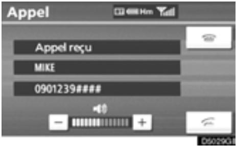 TOYOTA Highlander (2012) - — Recevoir un appel sur le téléphone Bluetooth® - 1