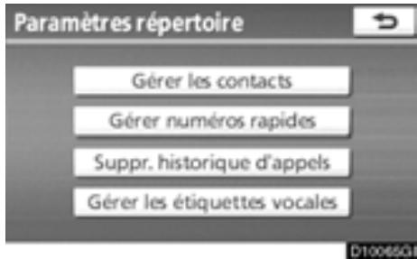 TOYOTA Highlander (2012) - — Paramétrage des numéros de composition abrégée - 1