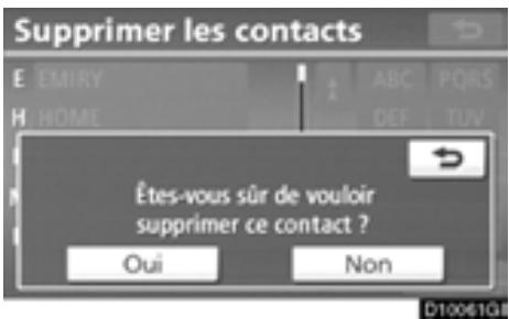 TOYOTA Highlander (2012) - Depuis l'écran "Histor. appels" - 5