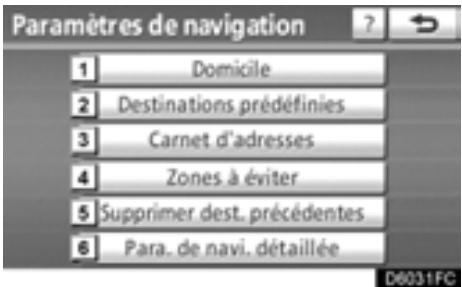 TOYOTA Highlander (2012) - Réglages de la navigation - 1