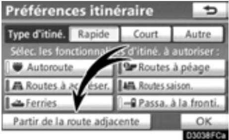 TOYOTA Highlander (2012) - Effleurez la touche "Rapide", "Court" ou "Autre", puis la touche "OK". - 7