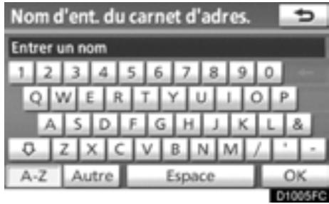 TOYOTA Highlander (2012) - - Pour saisir des lettres et des chiffres - 3
