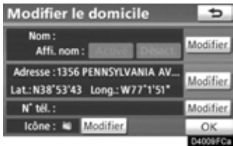 TOYOTA Highlander (2012) - Effleurez la touche "Modifier". - 1