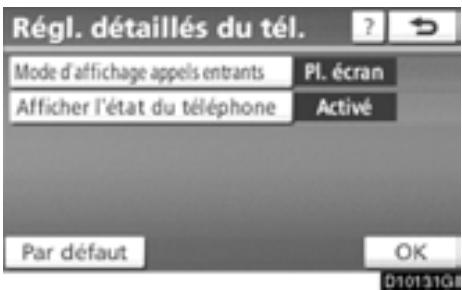 TOYOTA Highlander (2012) - Effleurez la touche "Pl. écran" ou "Déroulant". - 2