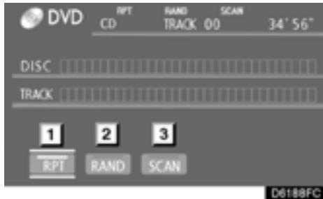 TOYOTA Highlander (2012) - — Utilisation du lecteur DVD (CD audio/texte sur CD) - 1