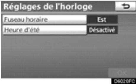 TOYOTA Highlander (2012) - Réglages de l'horloge - 3