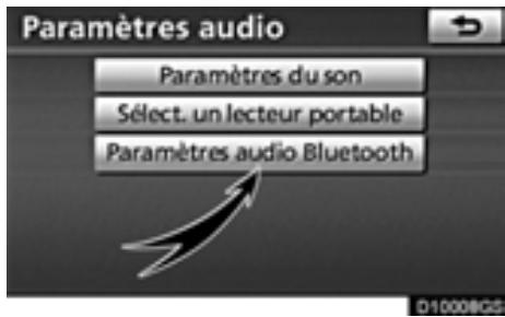 TOYOTA Highlander (2012) - — Paramétrage du lecteur audio Bluetooth® - 1