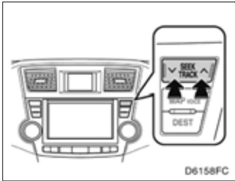 TOYOTA Highlander (2012) - - Sélection d'un dossier (clé USB uniquement) - 5