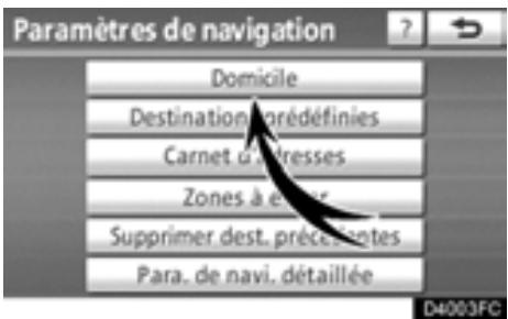 TOYOTA Highlander (2012) - — Définition de la “Domicile” - 1