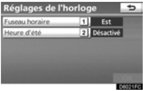 TOYOTA Highlander (2012) - Réglages de l'horloge - 4