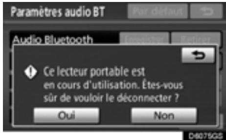 TOYOTA Highlander (2012) - — Paramétrage du lecteur audio Bluetooth® - 6