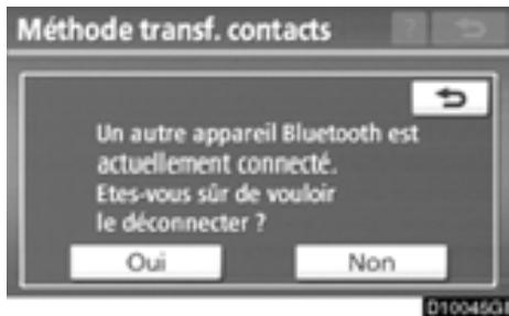 TOYOTA Highlander (2012) - Si vous avez effleuré la touche “Ajouter des contacts”: - 3
