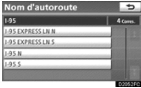 TOYOTA Highlander (2012) - Pour saisir un nom d'autoroute. - 1