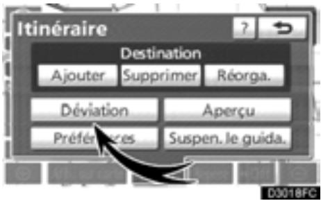 TOYOTA Highlander (2012) - Effleurez la touche "Itiné.". - 1