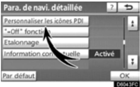 TOYOTA Highlander (2012) - - Changement de catégorie de PDI (Sélectionner les icônes de PDI) - 1