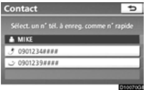 TOYOTA Highlander (2012) - — Paramétrage des numéros de composition abrégée - 6