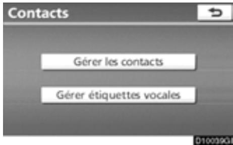 TOYOTA Highlander (2012) - — Paramétrage de l'annuaire - 4
