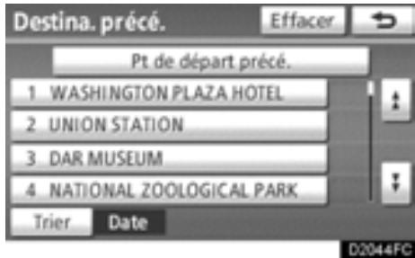 TOYOTA Highlander (2012) - — Recherche de la destination par “Destinations précédentes” - 1