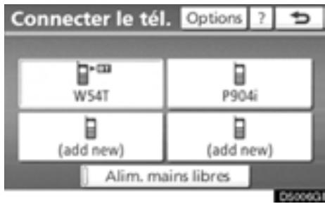 TOYOTA Highlander (2012) - - Connexion d'un téléphone Bluetooth® AUTOMATIQUEMENT - 1