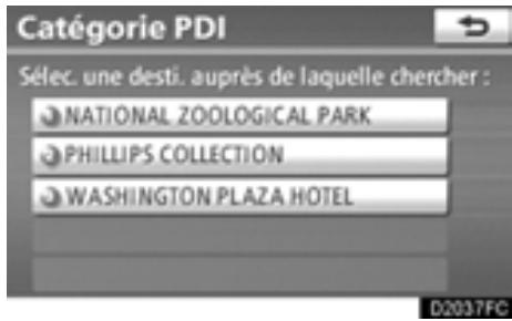 TOYOTA Highlander (2012) - RÉGLAGE DU POINT DE RECHERCHE PRÈS D'UNE DESTINATION - 1
