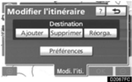 TOYOTA Highlander (2012) - - Modifier l’itinéraire - 2