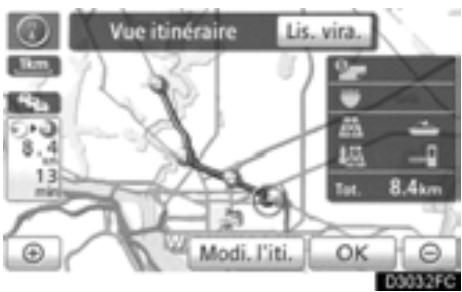 TOYOTA Highlander (2012) - Effleurez la touche "Rapide", "Court" ou "Autre", puis la touche "OK". - 1