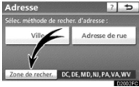 TOYOTA Highlander (2012) - — Sélection de la zone de recherche - 1