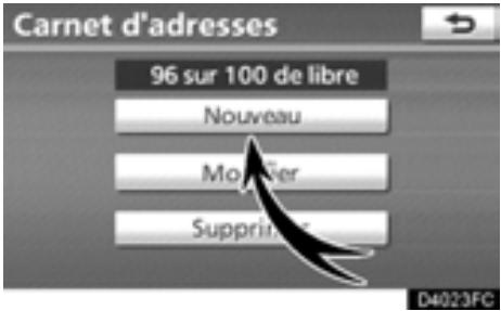 TOYOTA Highlander (2012) - — Définition du “Carnet d'adresses” - 3