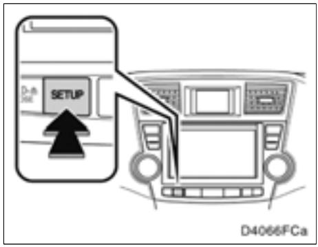 TOYOTA Highlander (2012) - Paramètres de voix - 1