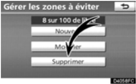 TOYOTA Highlander (2012) - Suppression de zones à éviter - 1