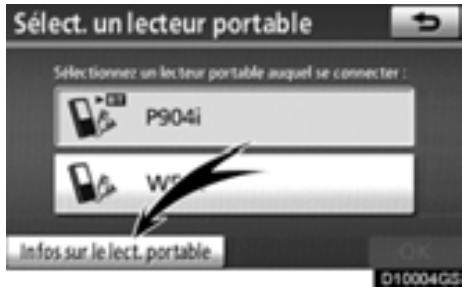 TOYOTA Highlander (2012) - Paramètres audio — — Sélectionner un lecteur portatif - 6