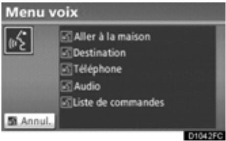 TOYOTA Highlander (2012) - Système de commande vocale — - 2