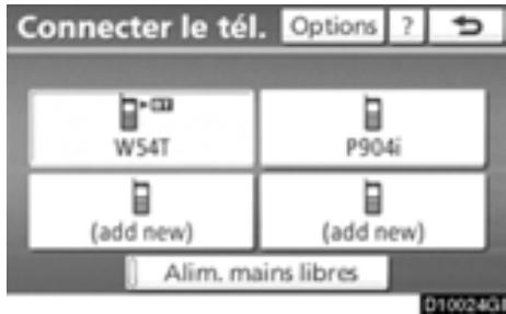 TOYOTA Highlander (2012) - Lorsque le résultat s'affiche, vous pouvez utiliser le téléphone Bluetooth®. - 4