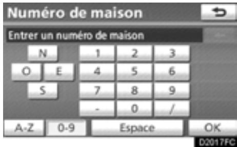 TOYOTA Highlander (2012) - Effleurez la touche "Adresse de rue". - 1