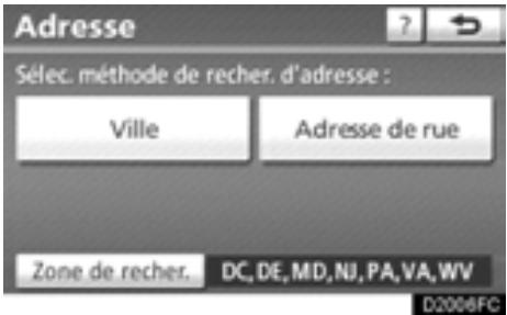 TOYOTA Highlander (2012) - — Recherche de la destination ar “Adresse” - 1