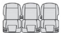 TOYOTA Proace City (2019-2023) - Étiquettes sur la rangée 3 - 3