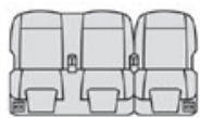 TOYOTA Proace City (2019-2023) - Étiquettes sur la rangée 3 - 4