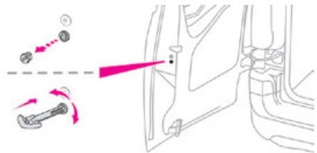 TOYOTA Proace City (2019-2023) - Verrouillage d'une partie du vehicule (porte du passager avant/ porte laterale coulissante/portes à charnière laterale) - 3