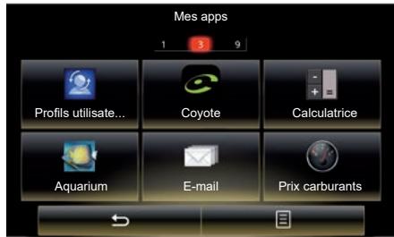 RENAULT R-Link2 (2019) - Menu « Mes apps » - 1