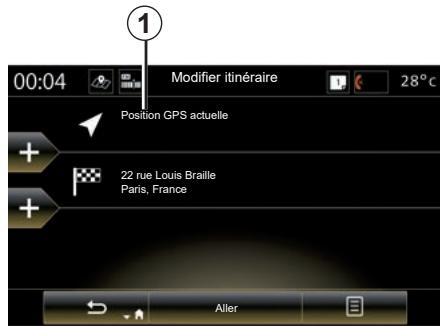 RENAULT R-Link2 (2019) - Définir un point de départ - 1