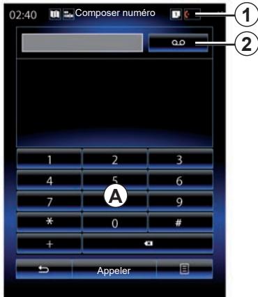RENAULT R-Link2 (2019) - Émettre un appel en composant un numéro - 1