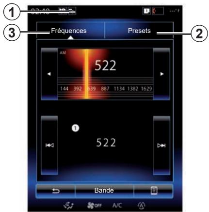 RENAULT R-Link2 (2019) - Sélectionner une gamme d'ondes - 1