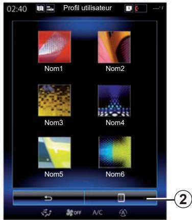 RENAULT R-Link2 (2019) - «Pages d'accueil » - 2