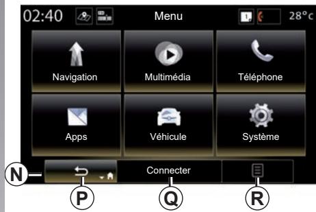 RENAULT R-Link2 (2019) - P « Retour » : - 1