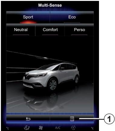 RENAULT R-Link2 (2019) - Choix du mode - 1