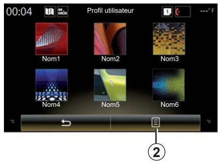 RENAULT R-Link2 (2019) - Modifier la photo du profil utilisateur - 1